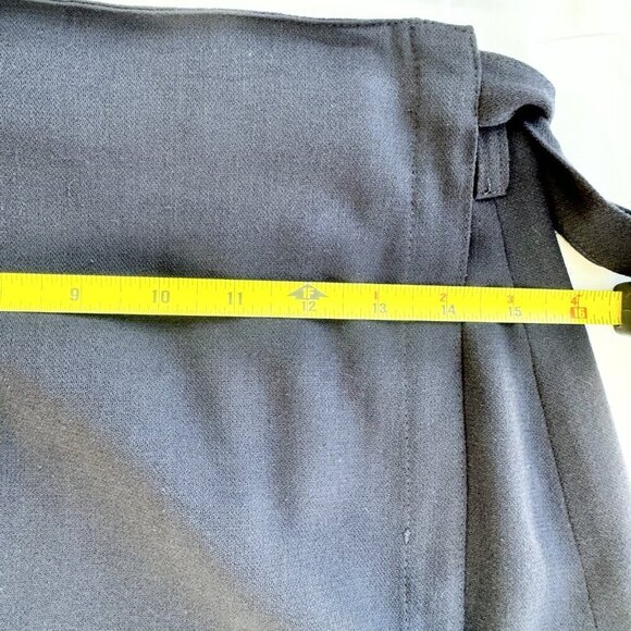 Tristan & Iseut Long Navy Wrap Skirt Fully Lined Size 9 Vintage - Picture 10 of 11